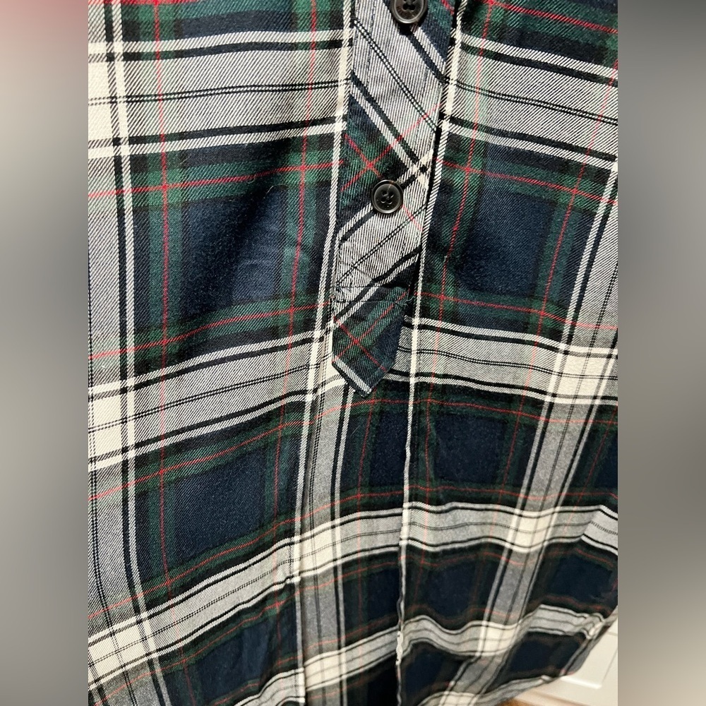 Tommy Hilfiger Green and white Plaid Shirt dress (MB1) - Picture 9 of 17